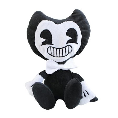 Bendy And The Ink Plysj Kosedyr Svart & Hvit Bendy And The Ink Machine Kosedyr For Barn Fan Samling Svart-A