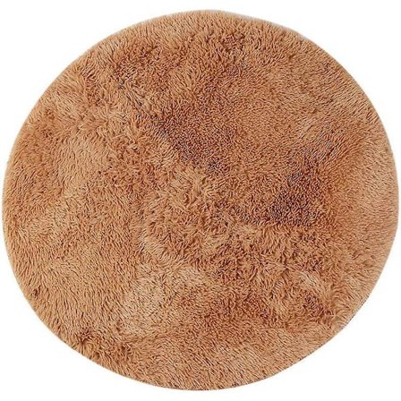 Rund Area Matta, Tjock Långhårig Fluffig Mjuk Shaggy för Vardagsrum Sovrum