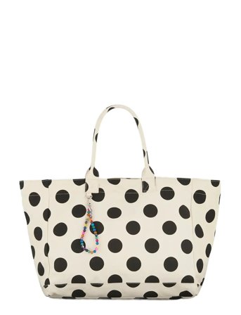 Becksöndergaard Maxi Polka Canvas Camila Bag - Black - ONE SIZE