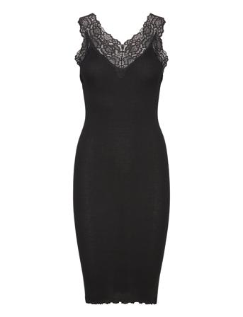Organic Dress Dresses Bodycon Dresses Svart Rosemunde*Betinget Tilbud