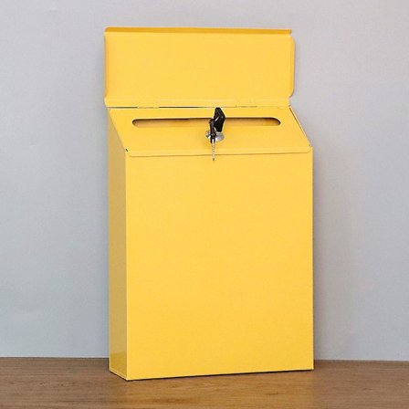 1 stk. retro postkasse med lås, vægmonteret postkasse, metal avispostkasse, tomt omslag 4.18(A)