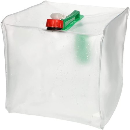 - 10L Foldbar Vanddunk m. Hane / Vandpose - Vand Transparent