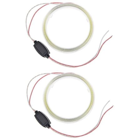 2 st 90mm Cob Angel Eyes Canbus Led Angel Eyes Ringljus DRL för DC