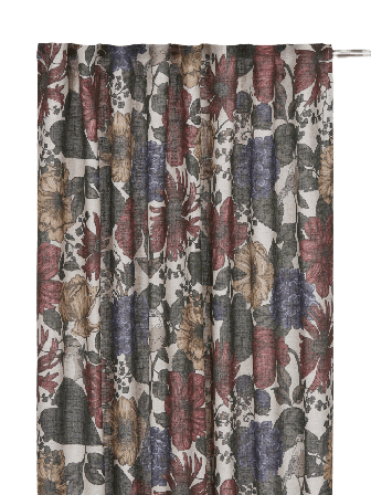 Svanefors Vivi Gardin 2p Gardiner Röd 135x280 cm