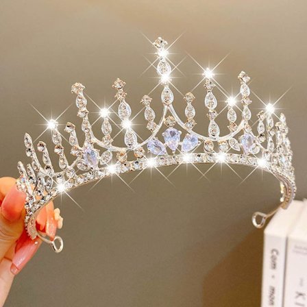 Princess Crown Tiaras pannebånd STIL 10 STIL 10