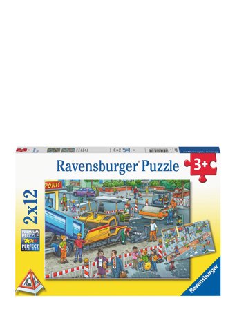 Ravensburger Road Construction Site 2X12P - Multi/patterned - ONE SIZE