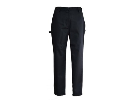 Kockbyxa 62198 dam svart S - Lyreco - Arbetskläder > Arbetsbyxor och shorts > Kock- och livsmedelsbyxor