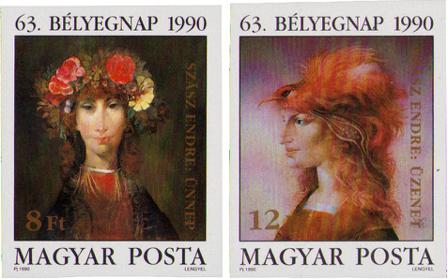 Ungarn 1990 - Utakket - MICHEL ND4007B-4108B - Postfrisk