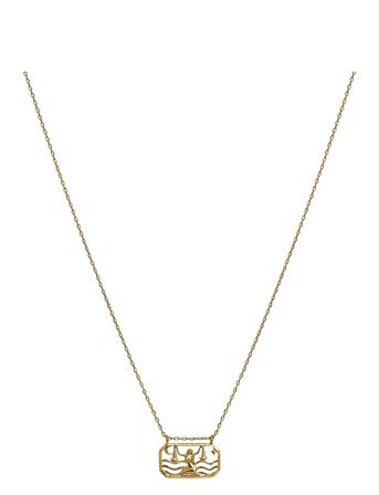 Zodiac Libra Necklace 23. Sep - 22. Okt Accessories Jewellery Necklaces Dainty Necklaces Guld Maanesten