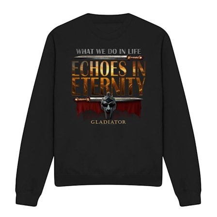 Gladiator Unisex Vuxen Echoes In Eternity Sweatshirt M Svart