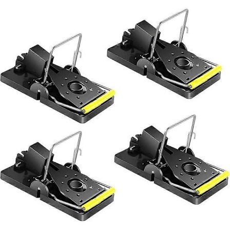 Hiirenloukku (4 kpl) sisäkeittiöön, kotiin, puutarhaan, uusi vahva jousihiirenloukku, turvallinen, herkkä, tehokas ja helppokäyttöinen