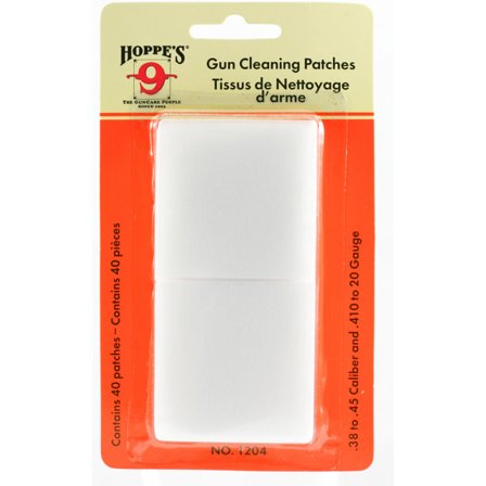 Hoppe ́s Cleaning Patches Bigpack Cal .38 - .45/.410 - 20GA Vapenvård White OneSize