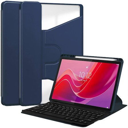 Etui til Lenovo Tab M11/Xiaoxin Pad 11 2024 PU+Akryl Stativbeskyttelse med Bluetooth-tastatur Multicolor-FM-