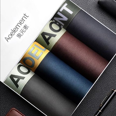 4PCS herrunderkläder Kalsonger Andas boxer