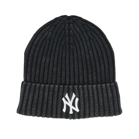 New Era - MLB - Black - cuff - Beanie - New York Yankees MLB Washed Black Cuff - Hatstore