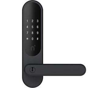 Nimly Touch Ultimate Black - Smart lås med flera upplåsningsmetoder till ytterdörr