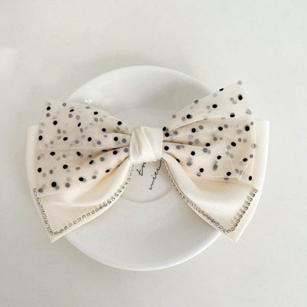 Sløjfe-hårclips Chiffon-hårkort 8 8