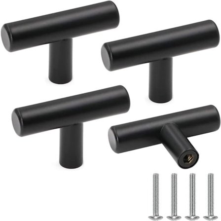 Skap Knott, Svart Rustfritt Stål Skap Dørhåndtak Vintage