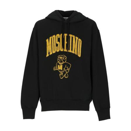 Moschino, Sweater Czarny, Mężczyzna, Rozmiar: S