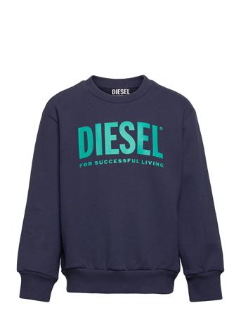 Screwdivision-Logox Over Sweat-Shir Sweat-shirt Genser Blå Diesel