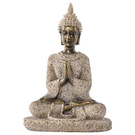 Toimisto Puutarha Perhehuone Abstrakti Koristeet Veistokset Taidelahja Buddha-patsas Puutarhakoriste Käsin Solmittu Buddah Budha Ulkona Istuva Buddha-