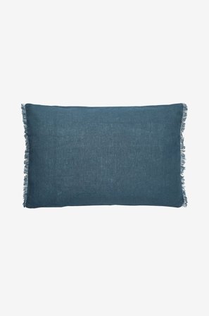 Boel & Jan - Pudebetræk Noa - Blå - Pyntepuder & pudebetræk - 60X40 - Fra Homeroom