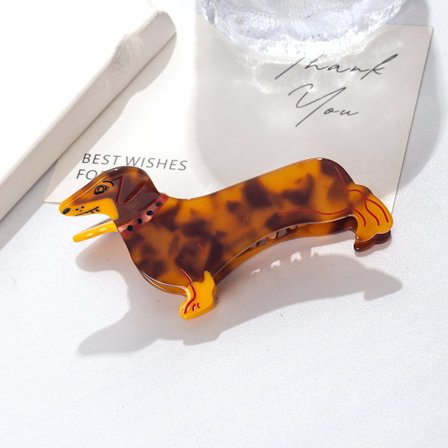 Asetaatti hiusklipsi hainklipsi DACHSHUND TAX Mäyräkoira