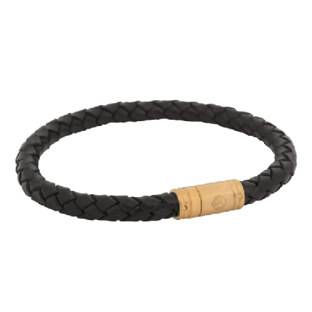 by BILLGREN Liam | Läderarmband Accessoarer Herr Svart 19 cm