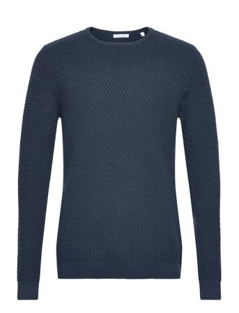 Small Diamond Knit - Gots/Vegan Navy Knowledge Cotton Apparel