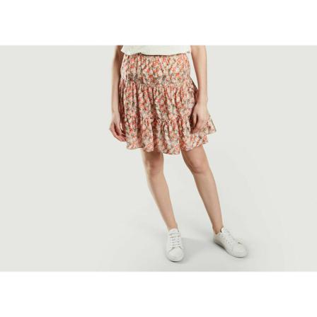 See by Chloé, Flowery mini skirt Beżowy, Kobieta, Rozmiar: M
