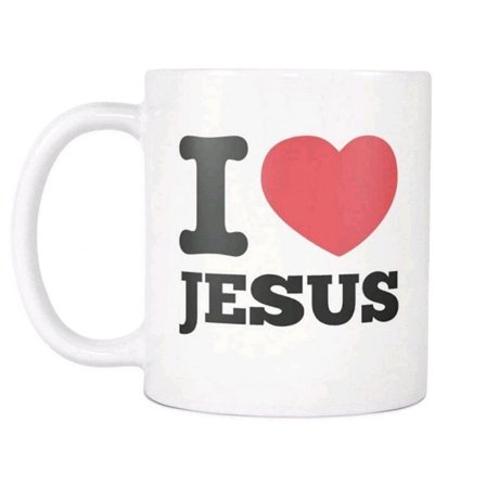 Jeg elsker Jesus Kaffe Krus Morgenmad Krus Sjov Kaffe Krus 11 Ounces Inspirerende Og Motiverende.
