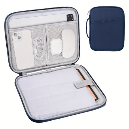 Tablet Sleeve Taske / iPad Bæretaske Kompatibel med iPad, Kindle, Galaxy og Android Tablets, med Håndtag og Frontlomme