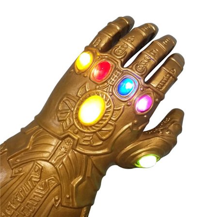 Luminous handskar Avengers Infinity War Infinity Gauntlet LED-ljus Thanos LED-handskar Cosplay rekvisita Barnhandskar Marvel barn cosplay