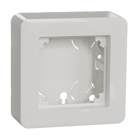 Schneider Electric Exxact Sokkelboks 1-roms, med integrert ramme Lav, Strømbrytere & vegguttak