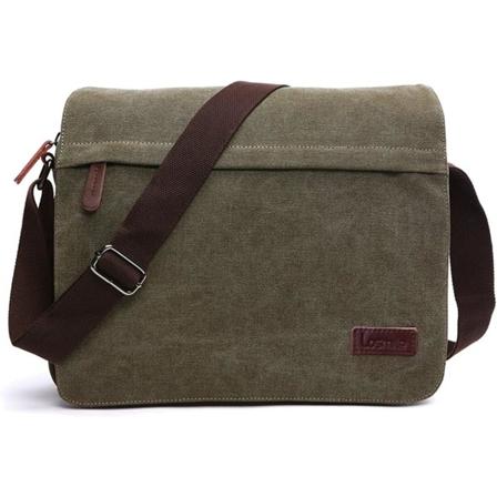 Axelväskor för män, Canvas Crossbody-väskor, 13,3 tums Laptopväskor