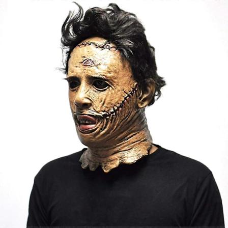 Texas Chainsaw Massacre Leatherface Maske i Latex - Gyserfilm Halloween Cosplay Kostume Party Event Rekvisitter Legetøj Karneval Maske
