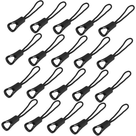 Lettvekts Glidelåstrekkere 20 stk Stilige Tau Glidelåshoder for Utskifting