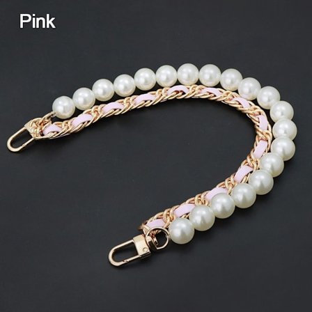 Pearl Strap Väskor Handväska Handtag ROSA Pink