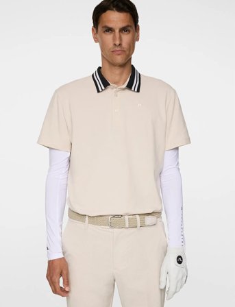 J. Lindeberg Bjorn Polo - Cream - L
