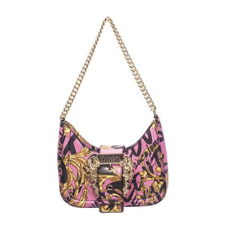 Versace Jeans Couture, Couture One Printed Saffiano 5 Bag Roze, Dames, Maat:ONE Size