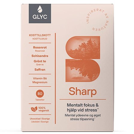 Glyc Sharp 80 tabl., Helse & Madvarer, Mineraler, Magnesium