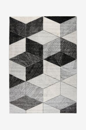 InHouse Group - Matta LUNDBY - Grå - Slätvävda mattor - 133X190 - Från Homeroom