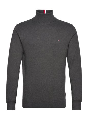 Tommy Hilfiger Pima Org Ctn Cashmere Roll Neck - Grey - XL