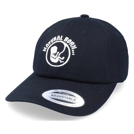 Iconic - Black - unconstructed - Cap - Natural Born Black Dad Cap - Hatstore