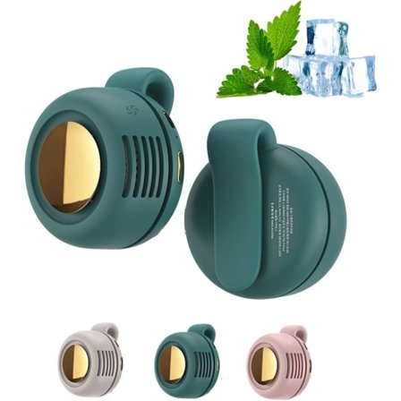 Liten Clip Fläkt, Portabel Tyst Mini Bladlös Clip Fläkt, 3 Hastigheter Clip-on Fläktar För Tröja, Mini Virvelvindsfläktar För Midjeklämmor (Grön)