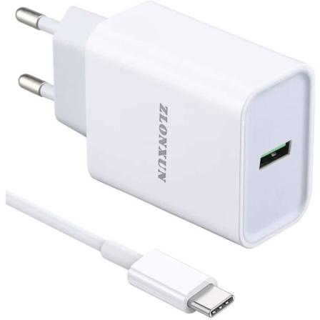 Lader med USB-C-kabel for Samsung Galaxy S20-S10-20 FE-S21-S9-A20e-20 Plus-A51-A50-A71-A40-A42-A52-A41-Note 9-A72[868]