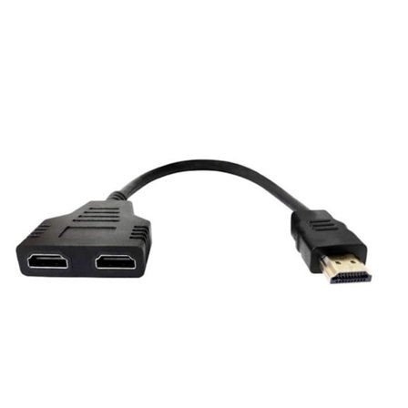1 hane till två HDMI-kompatibel kvinnlig omvandlare HDMI-kompatibel splitteradapter
