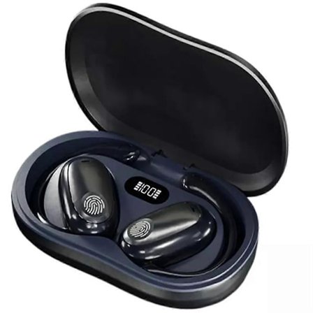 Sportiga Bluetooth-hörlurar med öronkrok, Bluetooth-headset utan in-ear