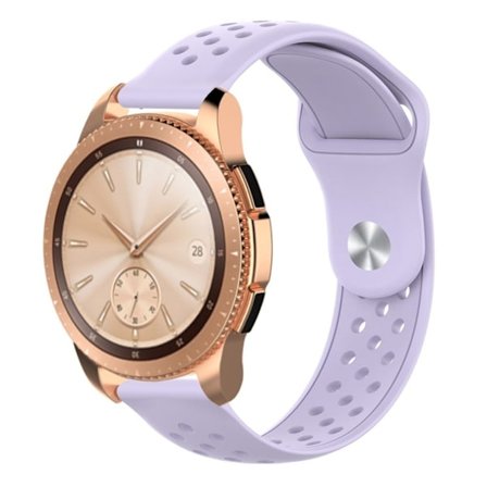 20 mm Samsung Galaxy Watch (42 mm) klockarmband i silikon - Ljuslila