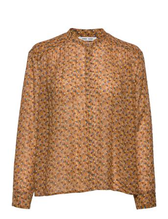 Elmy Shirt Aop 9695 Blus Långärmad Brun Samsøe Samsøe